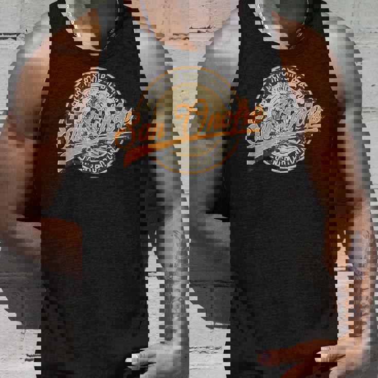 サンオノフレ ロングボードのみのレトロ ウェーブ サーフィン タンクトップ 彼への贈り物