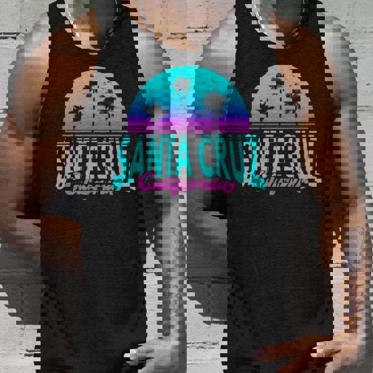 サンタクルーズ カリフォルニア レトロ ヴィンテージ サンセット 長袖tシャツ タンクトップ 彼への贈り物