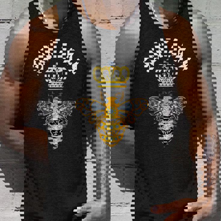 サンタナ 名前 サンタナ 誕生日プレゼント 女王 王冠 蜂 サンタナ タンクトップ 彼への贈り物