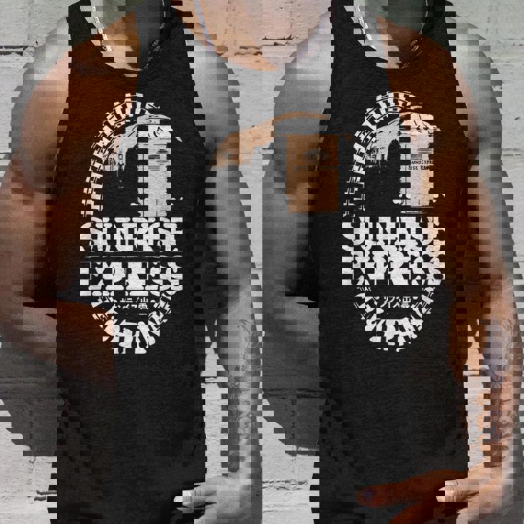 サンライズ エクスプレス トレイン 日本 東京 出雲 サンライズ 出雲 電車 タンクトップ 彼への贈り物