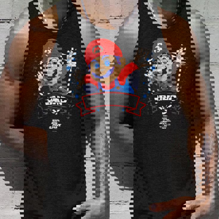 ザ・スーパーマリオギャラクシー・ムービー Mario Champion タンクトップ 彼への贈り物