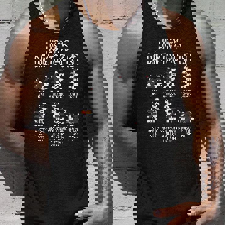 シベリアン・ハスキー毎日のやることリスト犬 タンクトップ 彼への贈り物