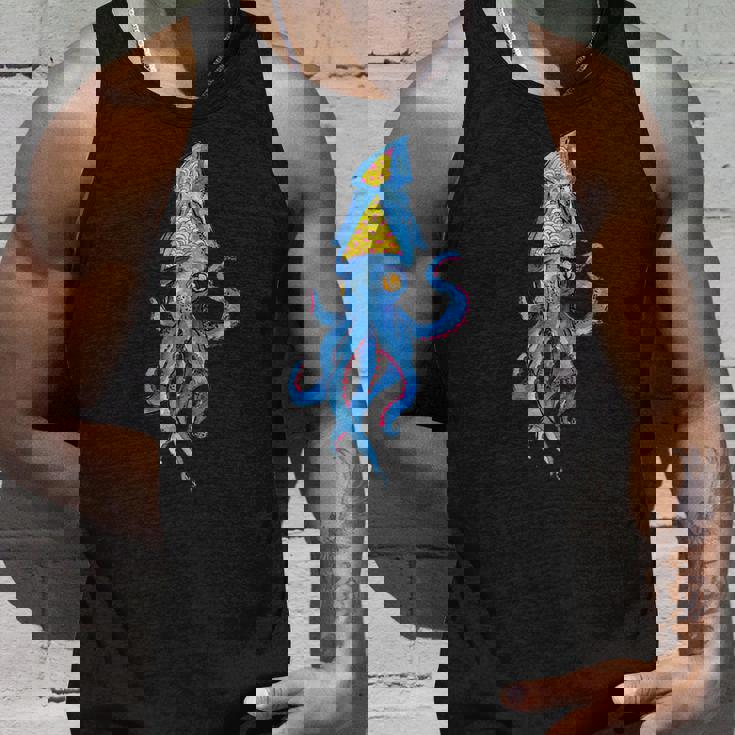 シュールリアルブルーイカ タンクトップ 彼への贈り物