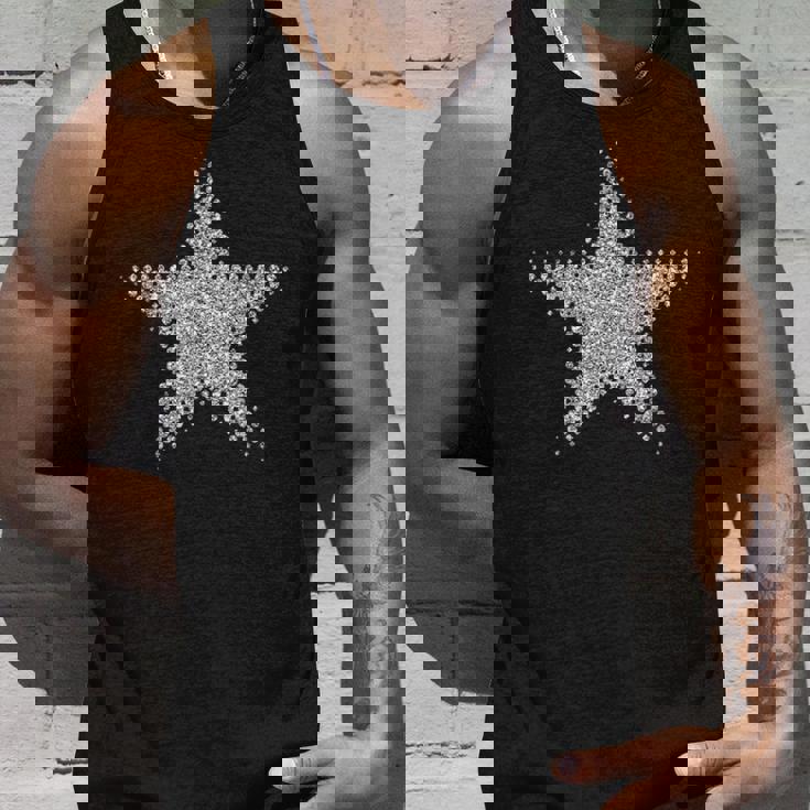 シルバー 星 5つの突起 タンクトップ 彼への贈り物