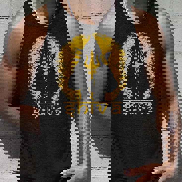 シヴァ 神聖なトライデントデザイン 男性用 ヒンズー教の神 シヴァ神 タンクトップ 彼への贈り物