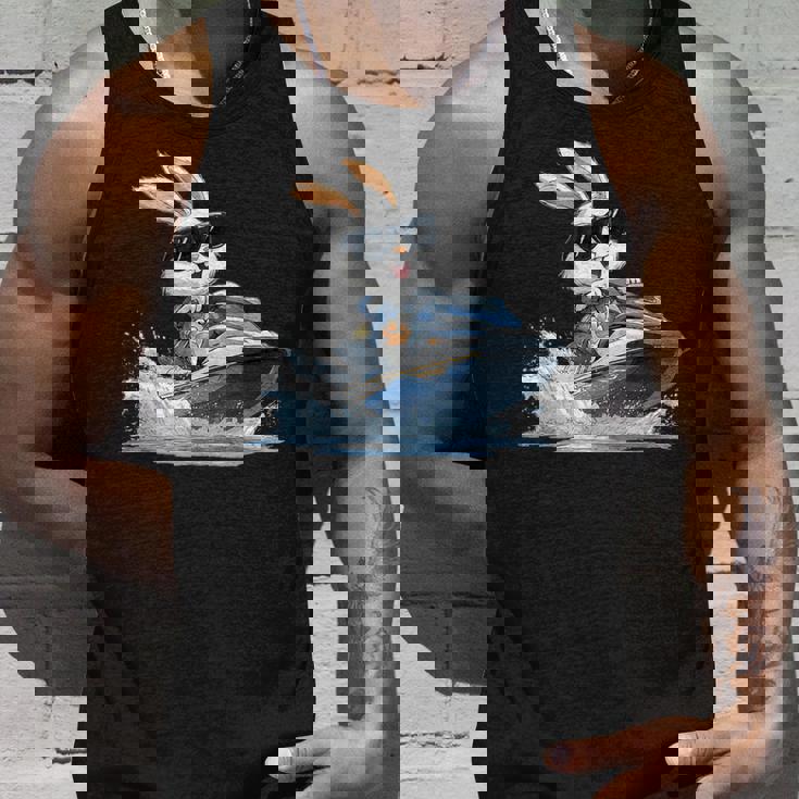 ジェットスキー ジェットスキー ウサギ イースターバニー サングラス タンクトップ 彼への贈り物