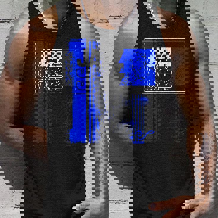 ジャズミュージシャンブルーシート ミュージックブルーノート タンクトップ 彼への贈り物