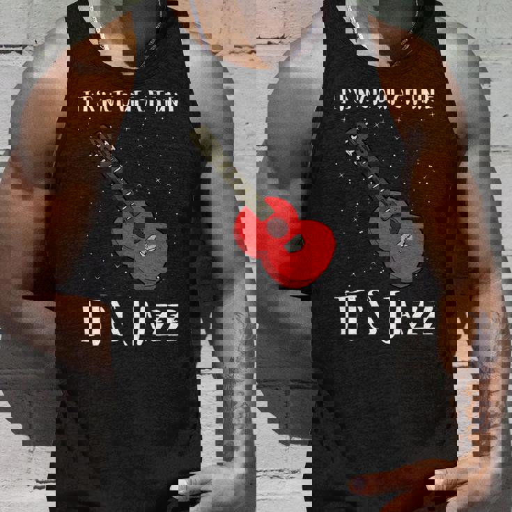 ジャズミュージックとジャズギター-調子が狂っていない 長袖tシャツ タンクトップ 彼への贈り物