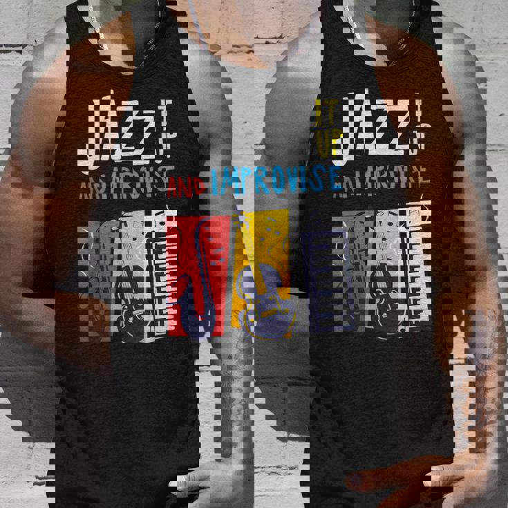 ジャズ・イット・アップ・アンド・インプロヴィーズ・ジャズ タンクトップ 彼への贈り物