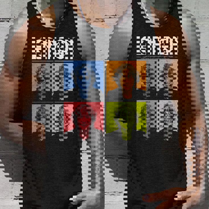 ジョン・レノン カラーブロック 長袖tシャツ タンクトップ 彼への贈り物