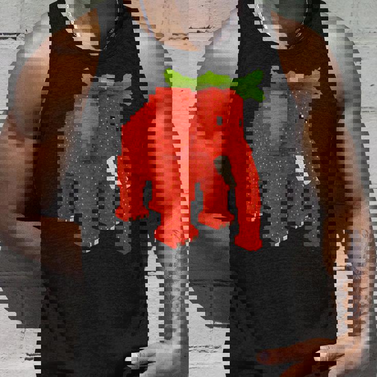 ストロベリーエレファントスティールブレインロットシークレットレアビデオゲーム タンクトップ 彼への贈り物