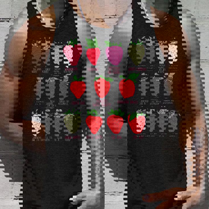 ストロベリーフルーツシャツ イチゴの種類 コテージコア タンクトップ 彼への贈り物