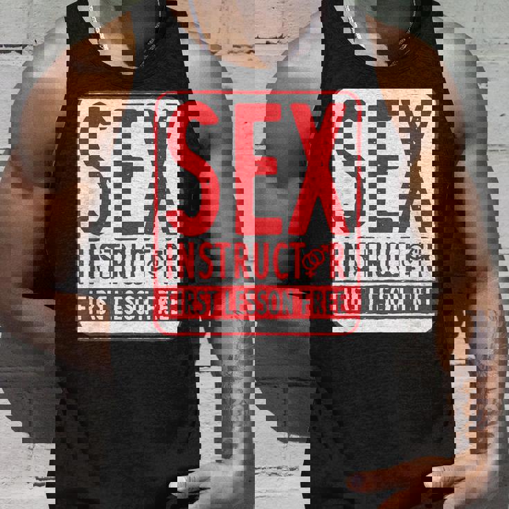 セックスインストラクター、バチェラーパーティー、面白いバチェラーパーティーのアイデア タンクトップ 彼への贈り物