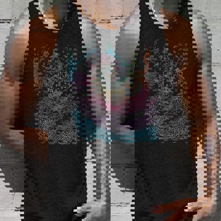 タイダイ ガネーシュ シバ インド 神 スピリチュアル タンクトップ 彼への贈り物