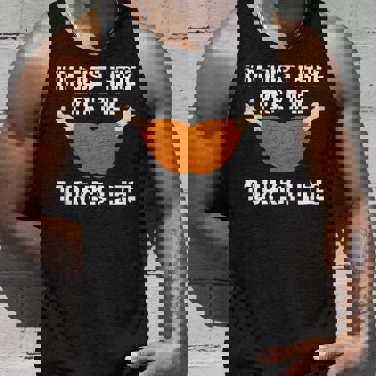 ターキー・レッグ・ファニー・サンクスギビング・ターキーのためにここに来たんだ 長袖tシャツ タンクトップ 彼への贈り物