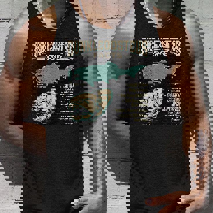 ダンクルオステウス Dunkleosteus Facts 古代魚 恐竜 海洋 生物 学習 図解 タンクトップ 彼への贈り物