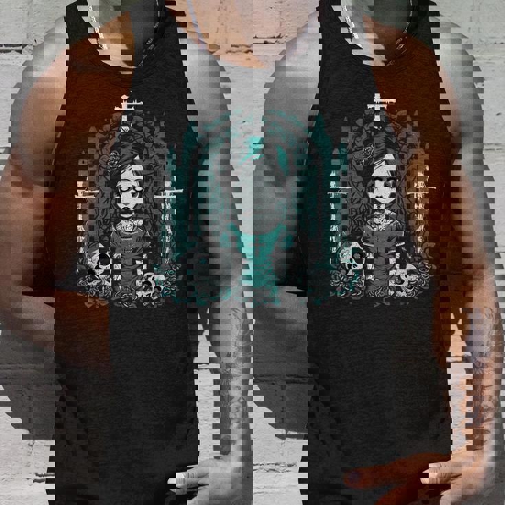 ダーク ゾンビ ゴシック人形 ちびスタイルと不気味な タンクトップ 彼への贈り物