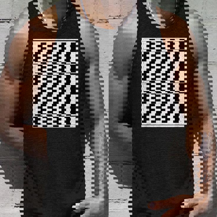 チェッカー柄チェス タンクトップ 彼への贈り物