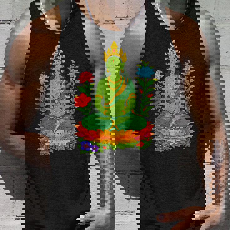 チベット仏陀瞑想 ヴァジュラヤナ グリーンタラ タンクトップ 彼への贈り物