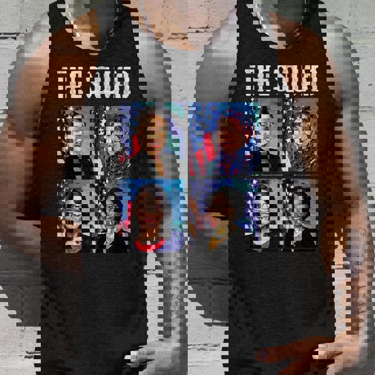 チーム Aoc ラシダ・トライブ・イルハン・オマール・アヤナ・プレスリー Woc ミーム タンクトップ 彼への贈り物