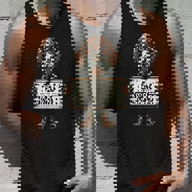 チームクリケット、クリケットの正義、犬好き、ハンティングドッグ タンクトップ 彼への贈り物