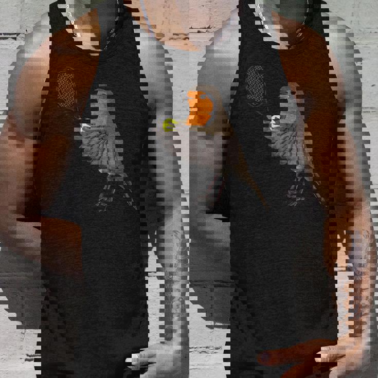 テニス ヨーロッパコマドリ 鳥 動物 図 バードウォッチング 贈り物 鳥類学者 生物学者 自然科学 タンクトップ 彼への贈り物