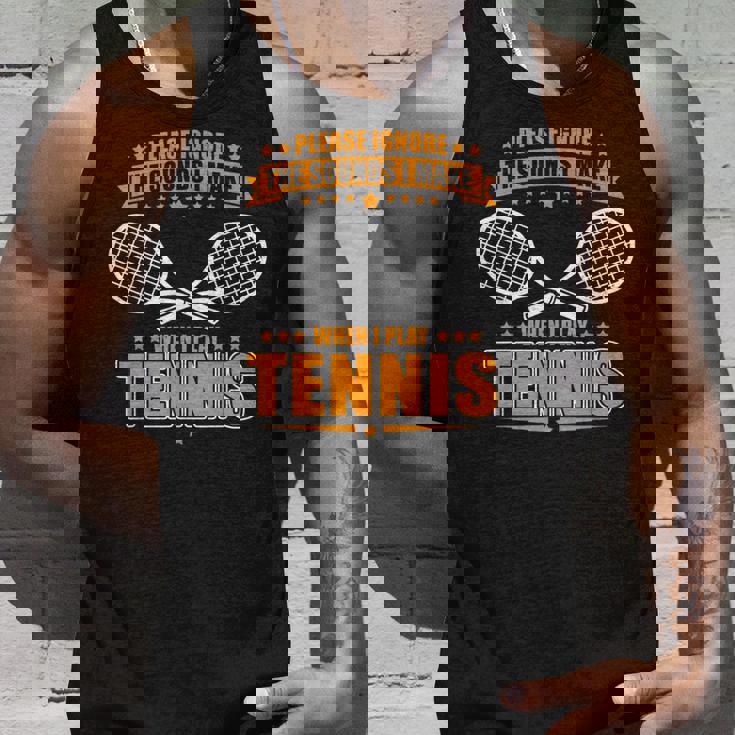 テニスノイズ-面白いテニスシャツ タンクトップ 彼への贈り物