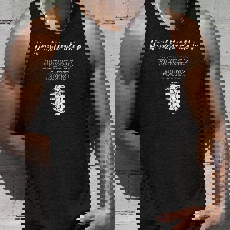 テングザルがいれば人生はもっと良くなる タンクトップ 彼への贈り物