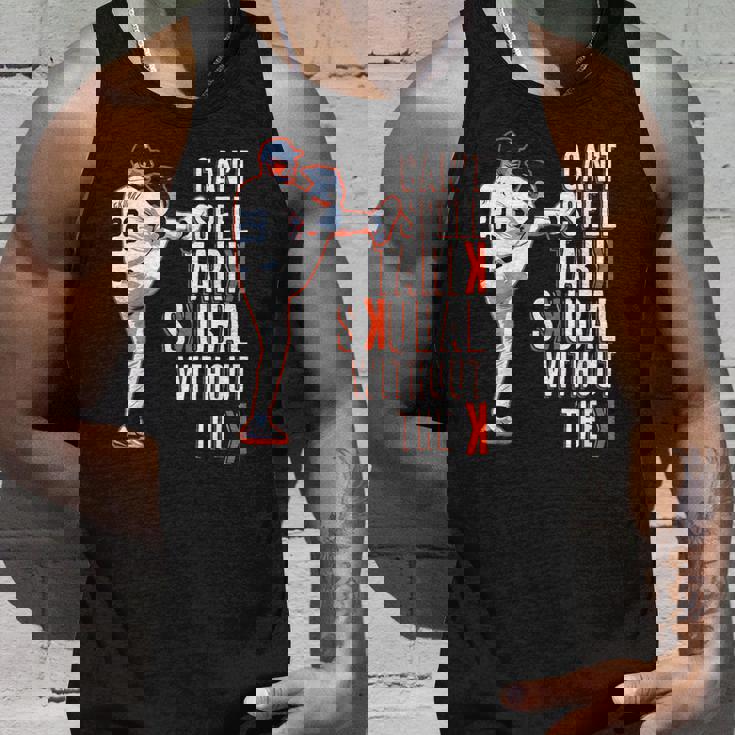 デトロイト・タリック・スクーバル-Kなしではスクーバルは綴れない タンクトップ 彼への贈り物