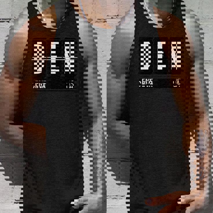 デンデンデンバー コロラドusa 旅行 お土産 白文字 タンクトップ 彼への贈り物