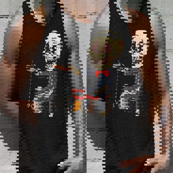 ドラミング スケルトン ドラム プレーヤー ドラマー パーカッション ドラム 長袖tシャツ タンクトップ 彼への贈り物