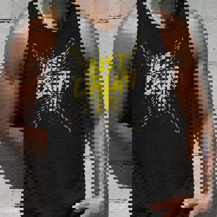 ドラムドラマーのドラマーミュージシャン衣装ドラマー タンクトップ 彼への贈り物