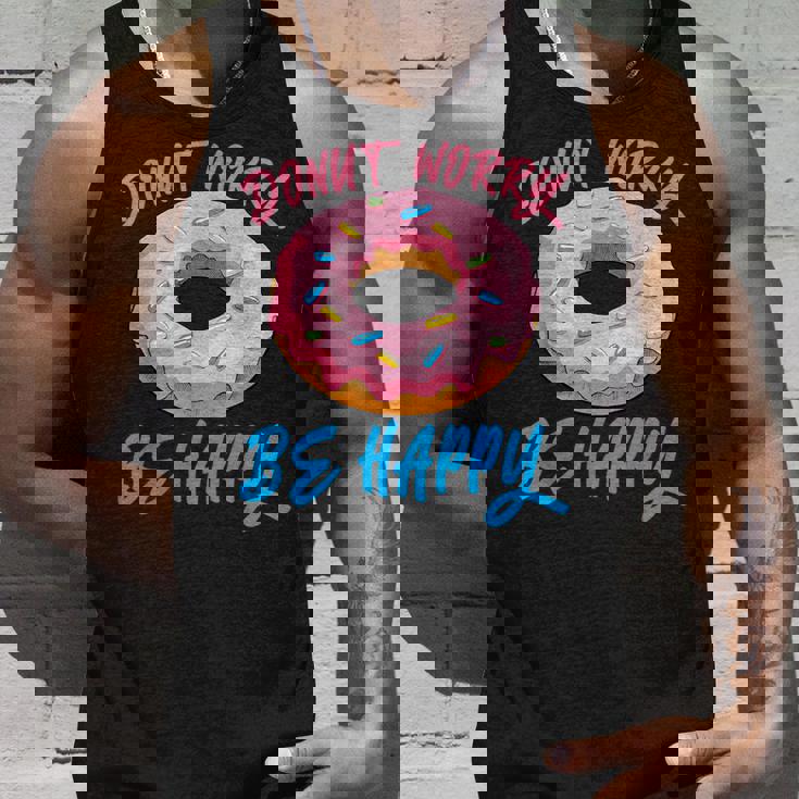 ドーナツ 悩み幸せになる 生地 デザート 幸福 スナック ドーナツ タンクトップ 彼への贈り物