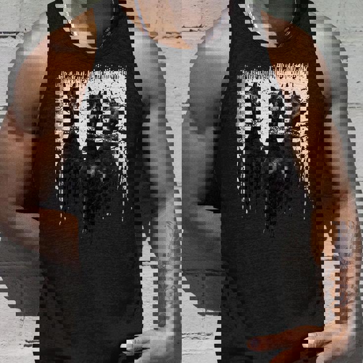 ドーベルマン・ピンシャー 黒と白の犬の恋人 タンクトップ 彼への贈り物