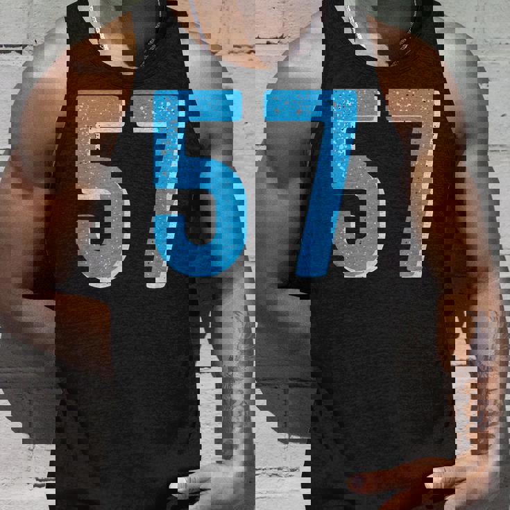 ナンバー 57 スポーツブルーナンバー タンクトップ 彼への贈り物