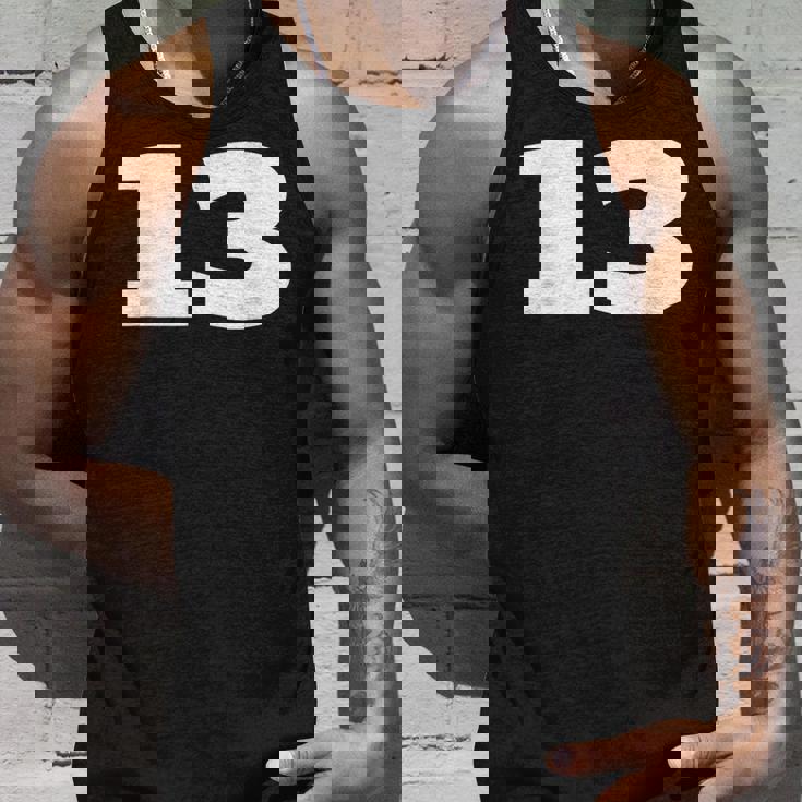 ナンバー13 Thirn スポーツチーム フロントプリント お揃い 誕生日 タンクトップ 彼への贈り物