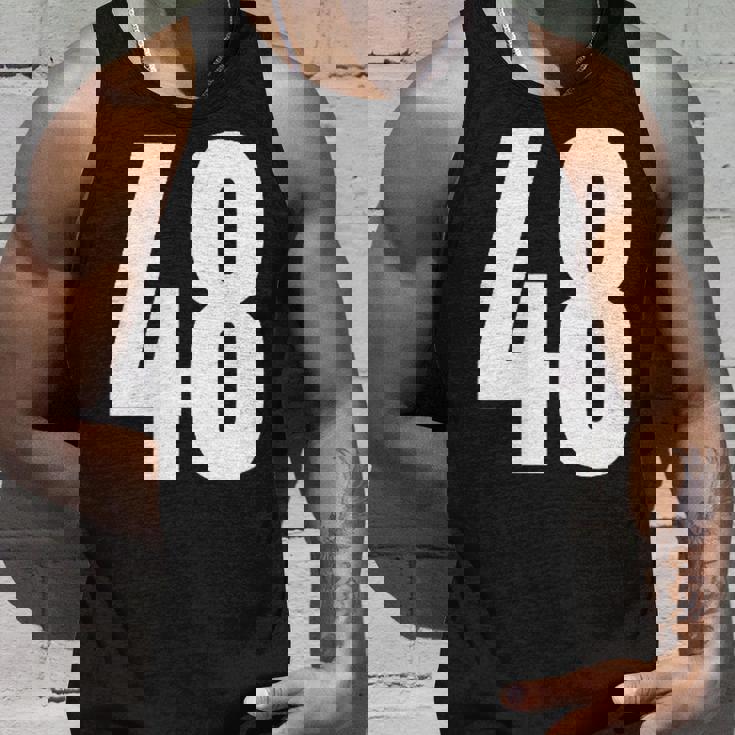 ナンバーフォーティーエイト 48 スポーツチーム制服 誕生日 48 タンクトップ 彼への贈り物