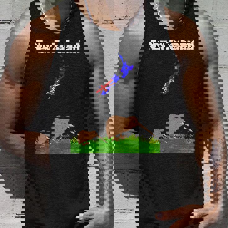 ニュージーランドのお土産キウイバードウォッチングニュージーランド地図 長袖tシャツ タンクトップ 彼への贈り物