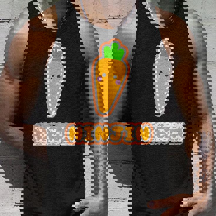 ニンジン 人参 Ninjin『Oyasai お野菜』ゆるくて かわいい キャラクター 面白い タンクトップ 彼への贈り物