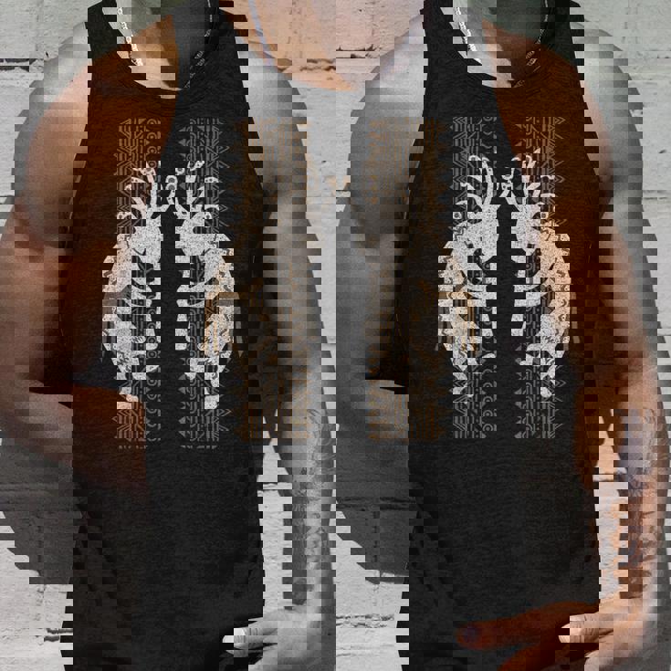 ネイティブアメリカン ココペリミュージシャンツインズ ボーダー2 楽しい タンクトップ 彼への贈り物