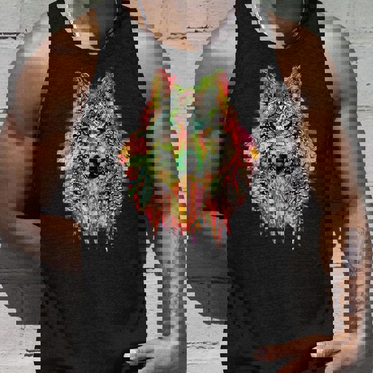 ネイティブアメリカンの羽 狼 星 プリティトレンディ タンクトップ 彼への贈り物