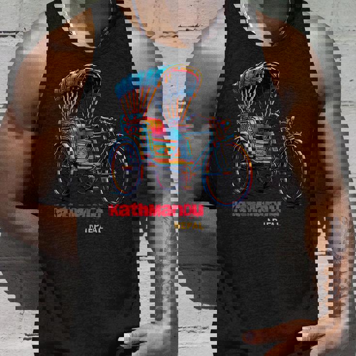 ネパール 自転車 リッチショウ お土産 ネパール カトマンズ タンクトップ 彼への贈り物