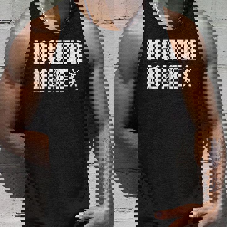 ノーギターノーライフ ギター好き ギター エレキギター ポップ音楽 ロック音楽 軽音部 バンド タンクトップ 彼への贈り物