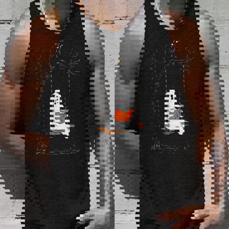 ハロウィン おばけ 読書 かわいい マジカル 本 恋人 本の虫 タンクトップ 彼への贈り物