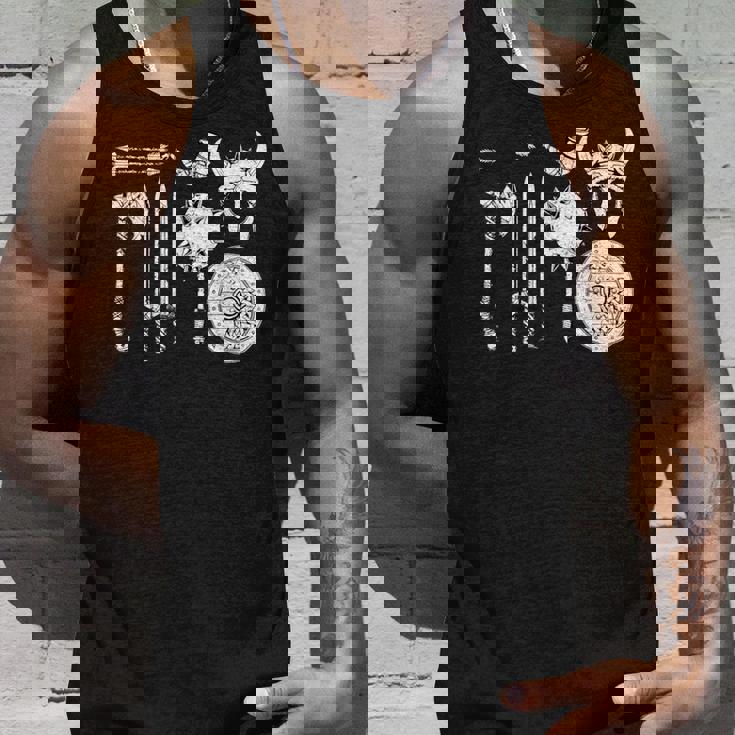 バイキング 戦士装備 剣 兜 斧 角 ヴァルハラ タンクトップ 彼への贈り物