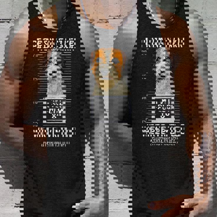 パーソナルストーカー犬ジャックラッセルテリア私はあなたに従います Jack Russell Terrier Dog 長袖tシャツ タンクトップ 彼への贈り物