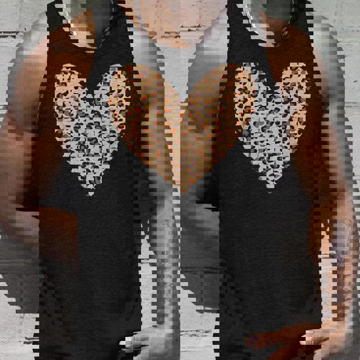 ヒョウ柄のハート／チーター柄のデザイン タンクトップ 彼への贈り物