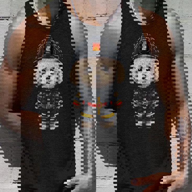 ビション・フリーゼ 消防士の消防士 ビション・フリーゼ タンクトップ 彼への贈り物