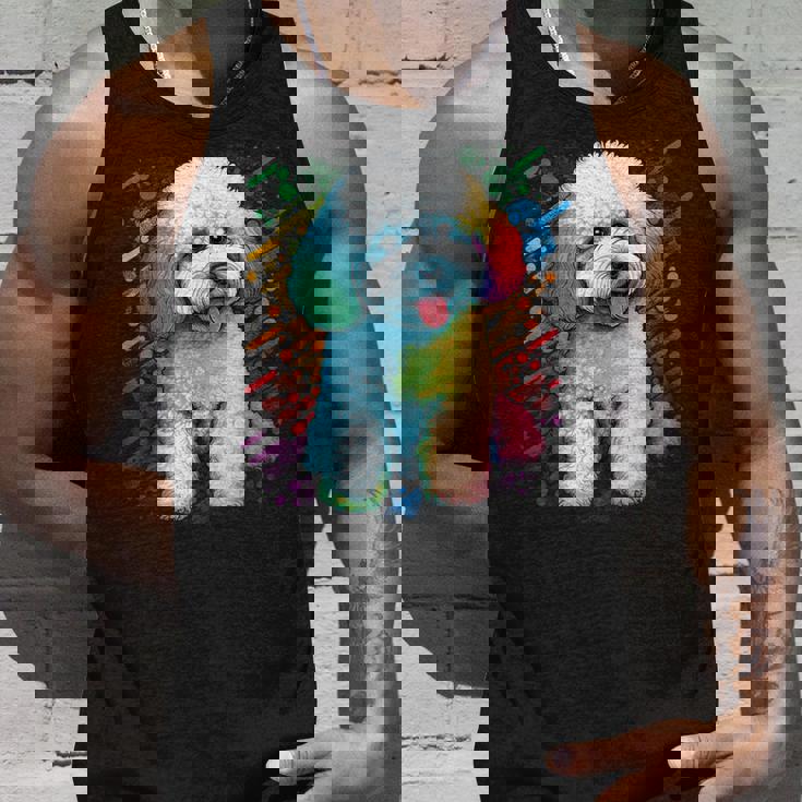 ビション・フリーゼ好きのかわいいビション・フリーゼの犬 タンクトップ 彼への贈り物