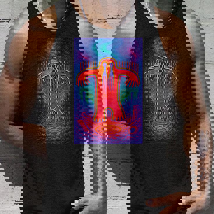 ビッグフット ペトログリフ – 古代サスカッチ洞窟アートデザイン タンクトップ 彼への贈り物